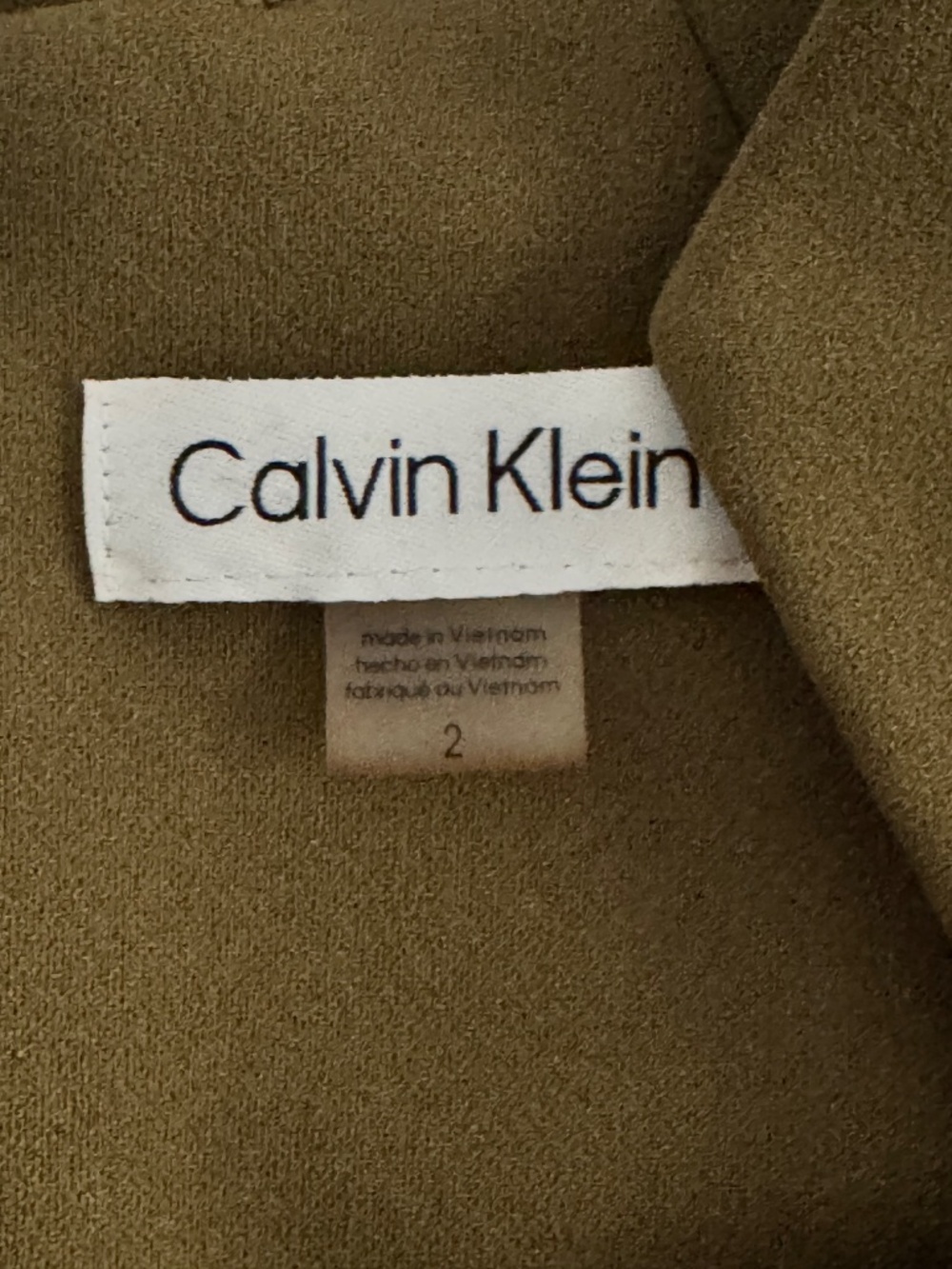 Calvin Klein Sleek Sheath Rouged dress Size 2 - Picture 9 of 10